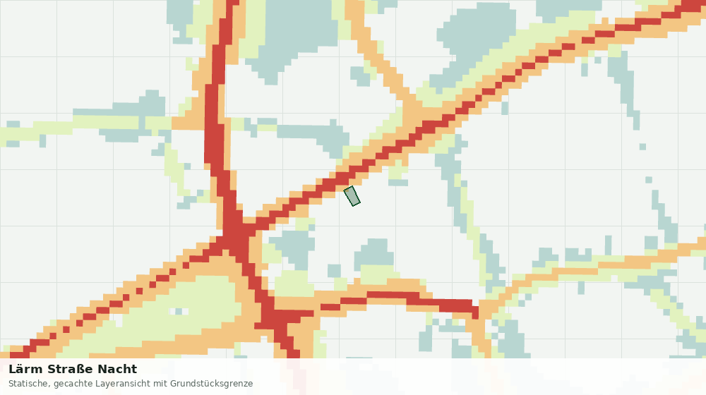Statische Kartenansicht: Lärm Straße Nacht