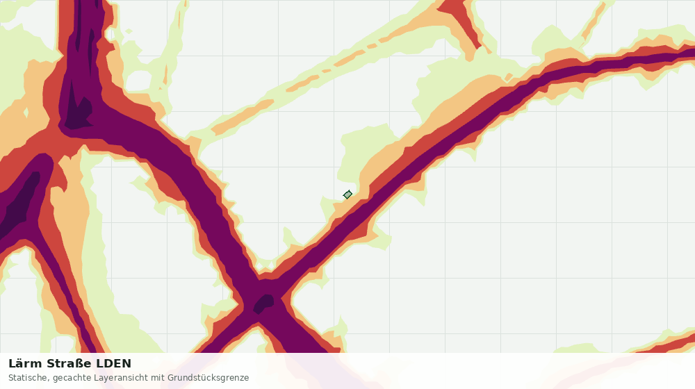 Statische Kartenansicht: Lärm Straße LDEN