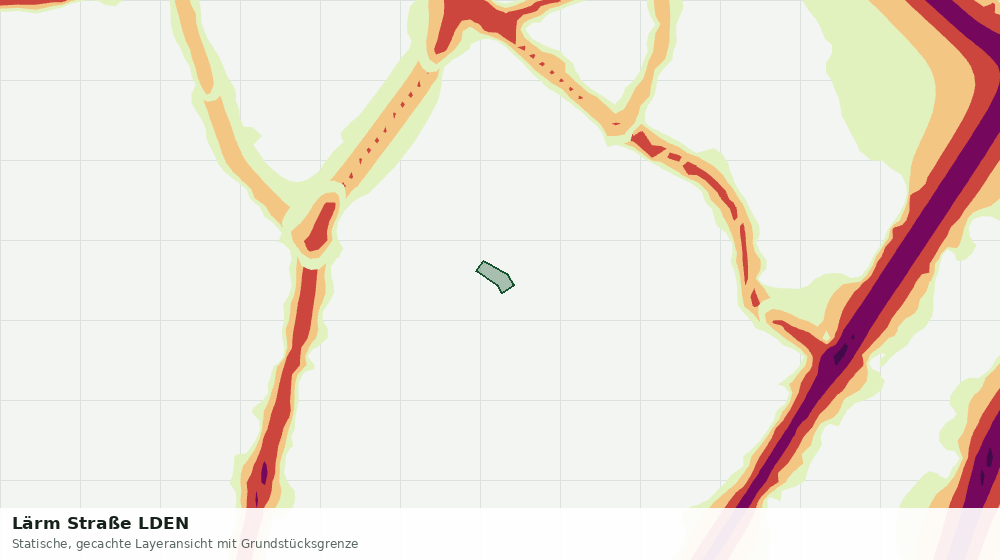 Statische Kartenansicht: Lärm Straße LDEN