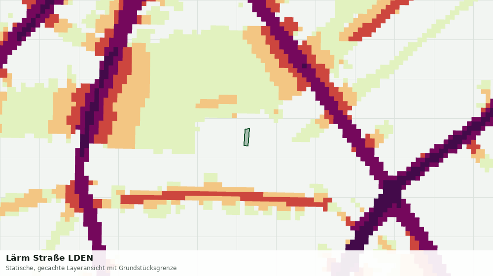 Statische Kartenansicht: Lärm Straße LDEN