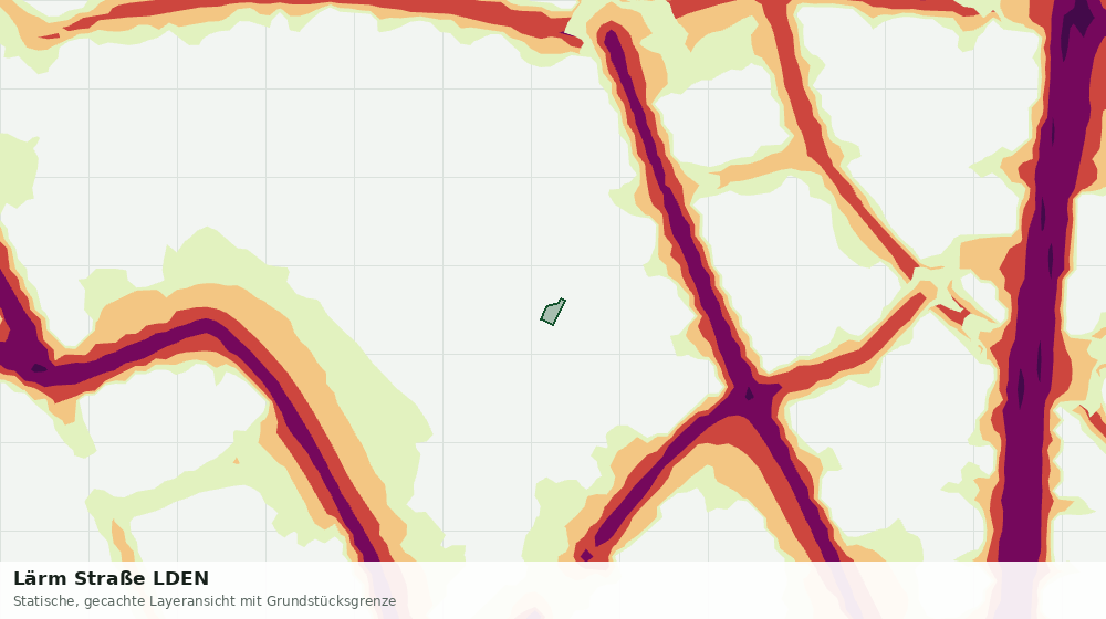 Statische Kartenansicht: Lärm Straße LDEN