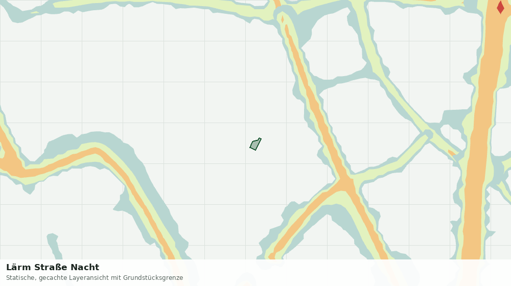 Statische Kartenansicht: Lärm Straße Nacht