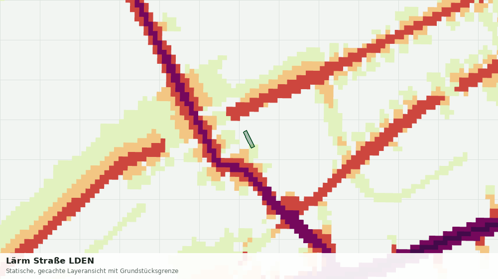 Statische Kartenansicht: Lärm Straße LDEN