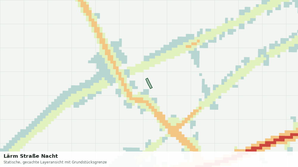 Statische Kartenansicht: Lärm Straße Nacht