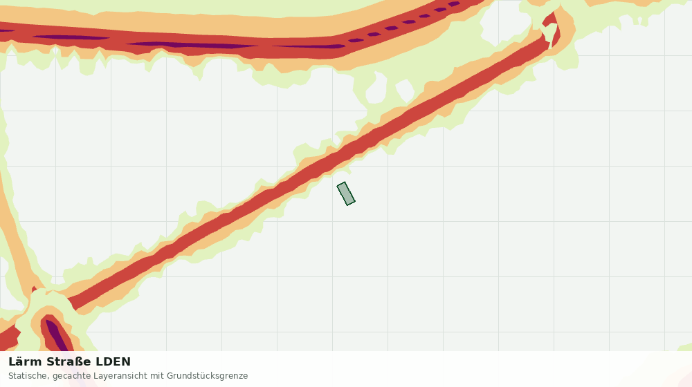 Statische Kartenansicht: Lärm Straße LDEN