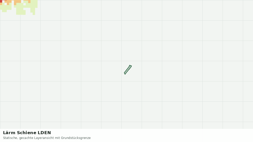 Statische Kartenansicht: Lärm Schiene LDEN