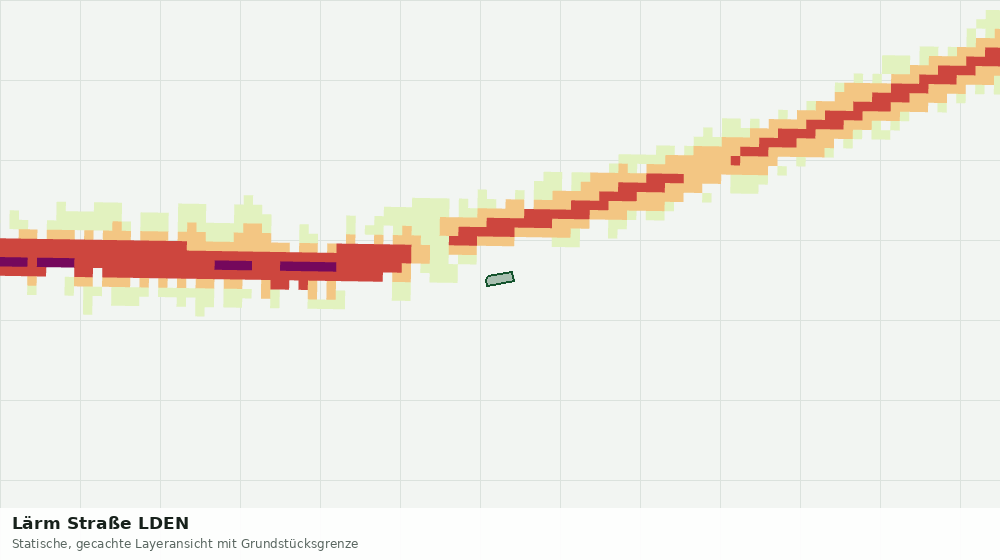 Statische Kartenansicht: Lärm Straße LDEN