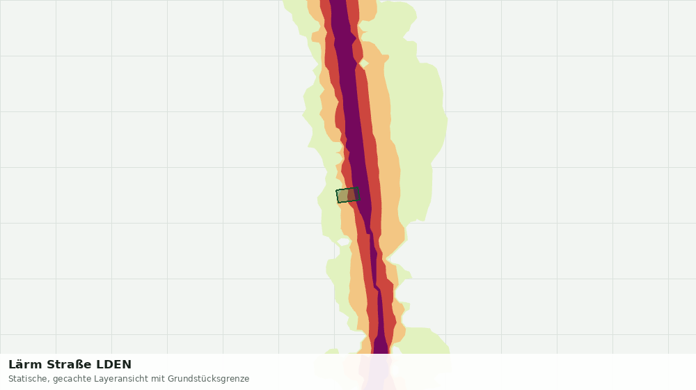 Statische Kartenansicht: Lärm Straße LDEN
