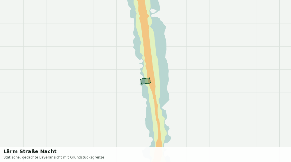Statische Kartenansicht: Lärm Straße Nacht