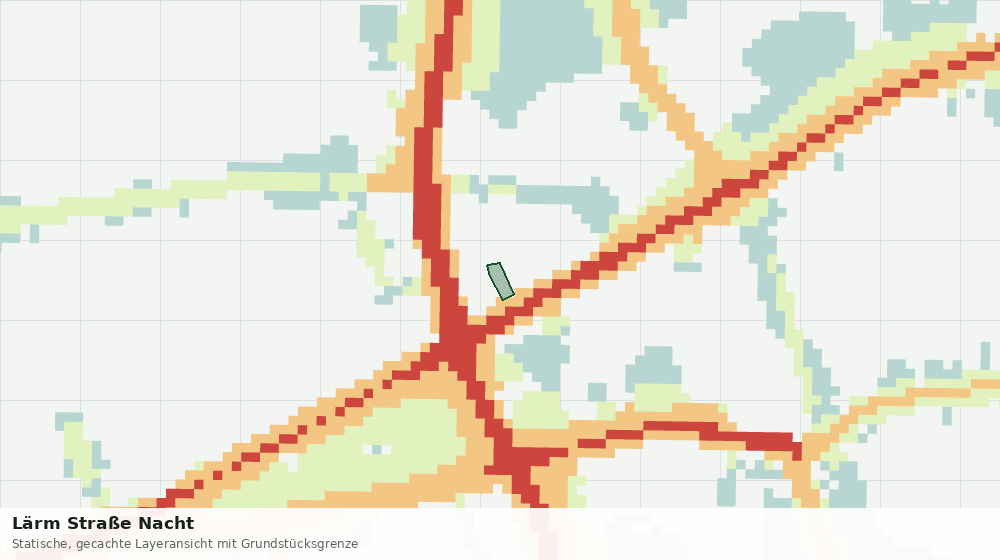 Statische Kartenansicht: Lärm Straße Nacht