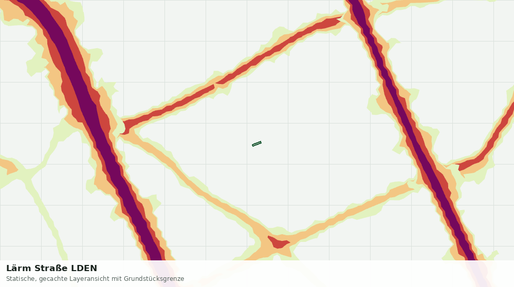 Statische Kartenansicht: Lärm Straße LDEN