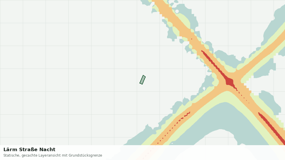 Statische Kartenansicht: Lärm Straße Nacht