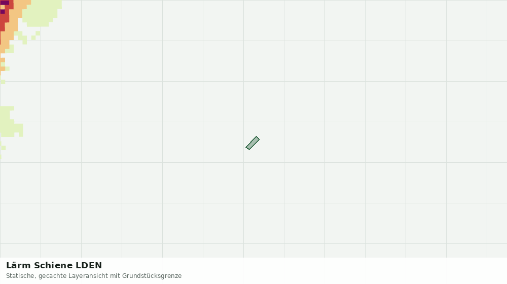 Statische Kartenansicht: Lärm Schiene LDEN