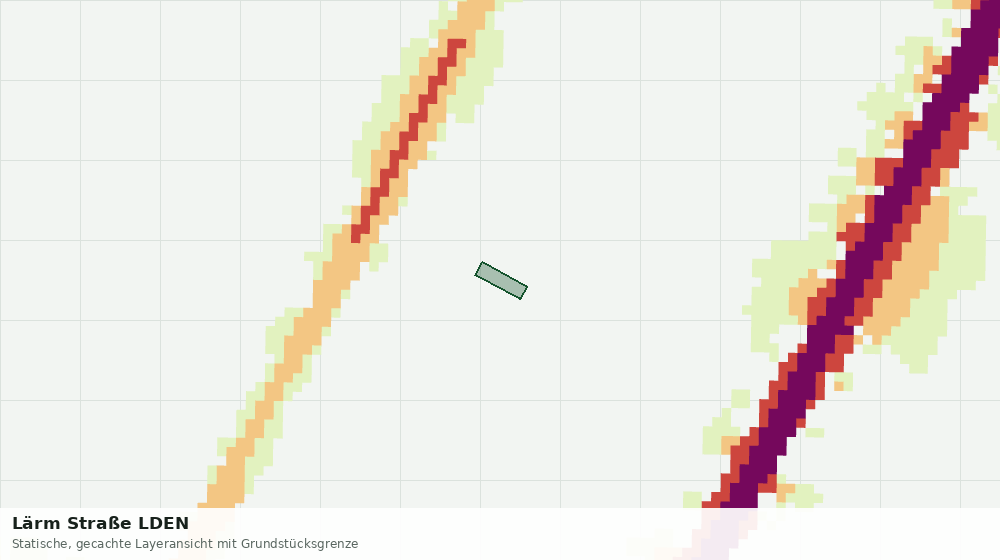 Statische Kartenansicht: Lärm Straße LDEN