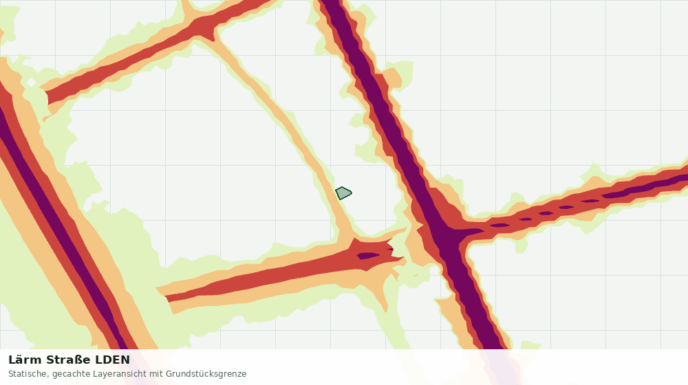 Statische Kartenansicht: Lärm Straße LDEN