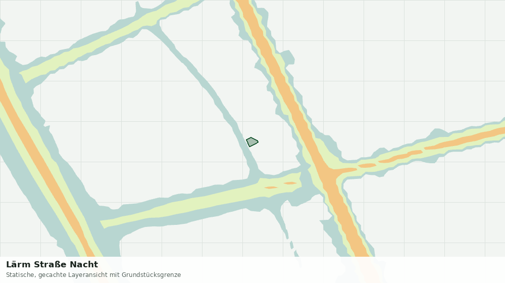 Statische Kartenansicht: Lärm Straße Nacht