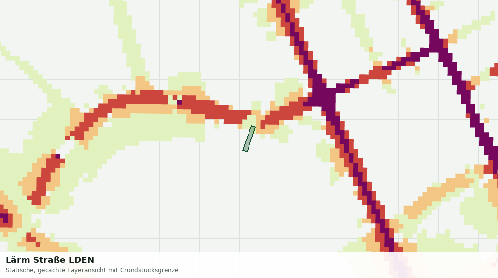 Statische Kartenansicht: Lärm Straße LDEN