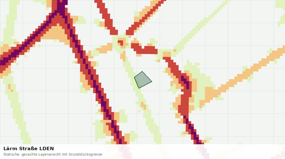 Statische Kartenansicht: Lärm Straße LDEN