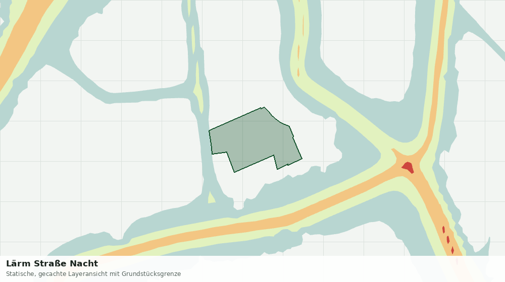 Statische Kartenansicht: Lärm Straße Nacht