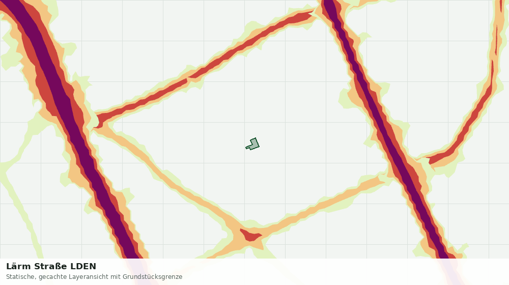 Statische Kartenansicht: Lärm Straße LDEN