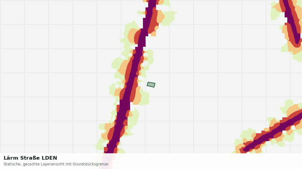 Statische Kartenansicht: Lärm Straße LDEN