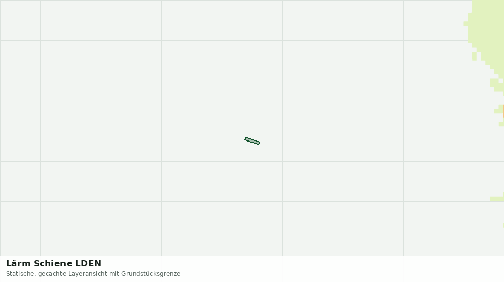 Statische Kartenansicht: Lärm Schiene LDEN
