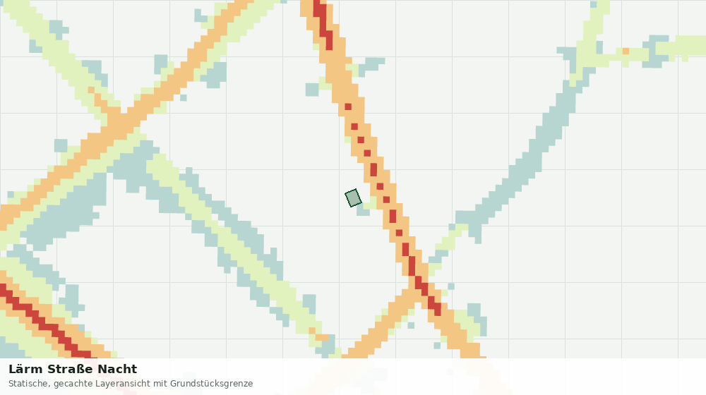 Statische Kartenansicht: Lärm Straße Nacht
