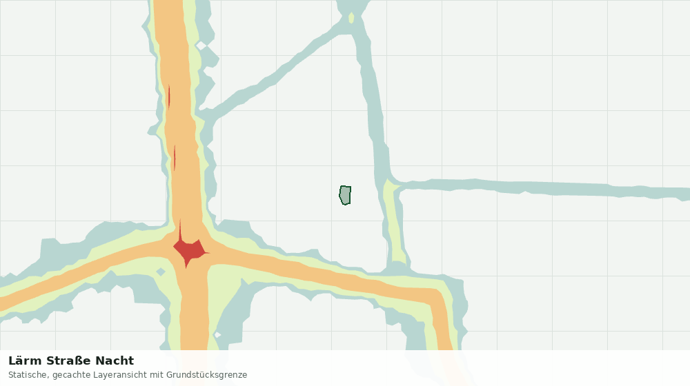 Statische Kartenansicht: Lärm Straße Nacht