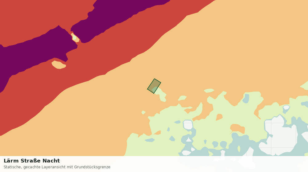 Statische Kartenansicht: Lärm Straße Nacht