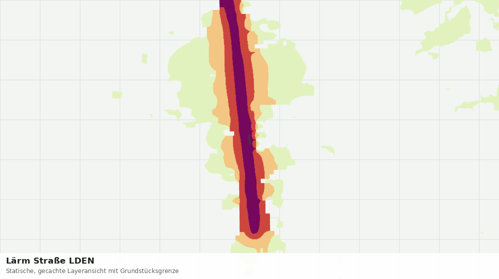 Statische Kartenansicht: Lärm Straße LDEN