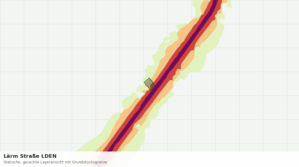 Statische Kartenansicht: Lärm Straße LDEN