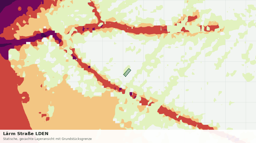 Statische Kartenansicht: Lärm Straße LDEN