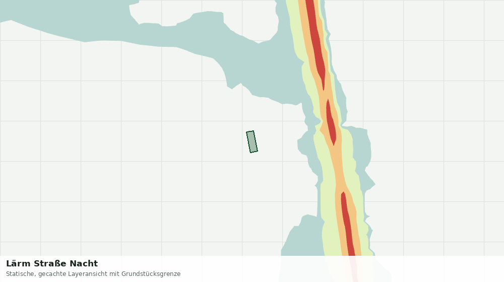 Statische Kartenansicht: Lärm Straße Nacht