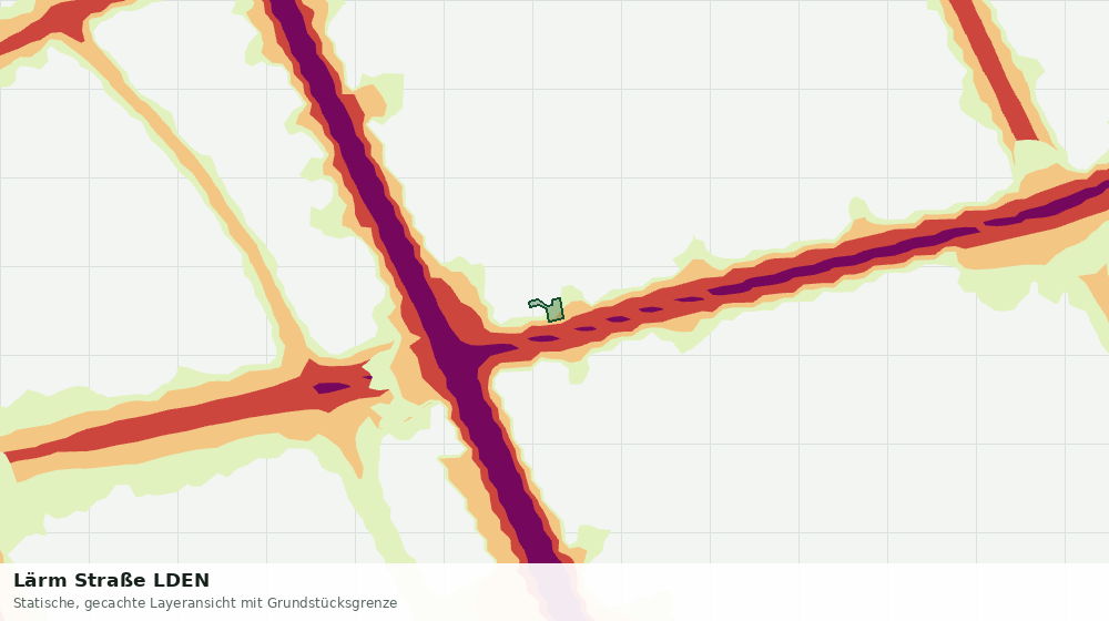 Statische Kartenansicht: Lärm Straße LDEN