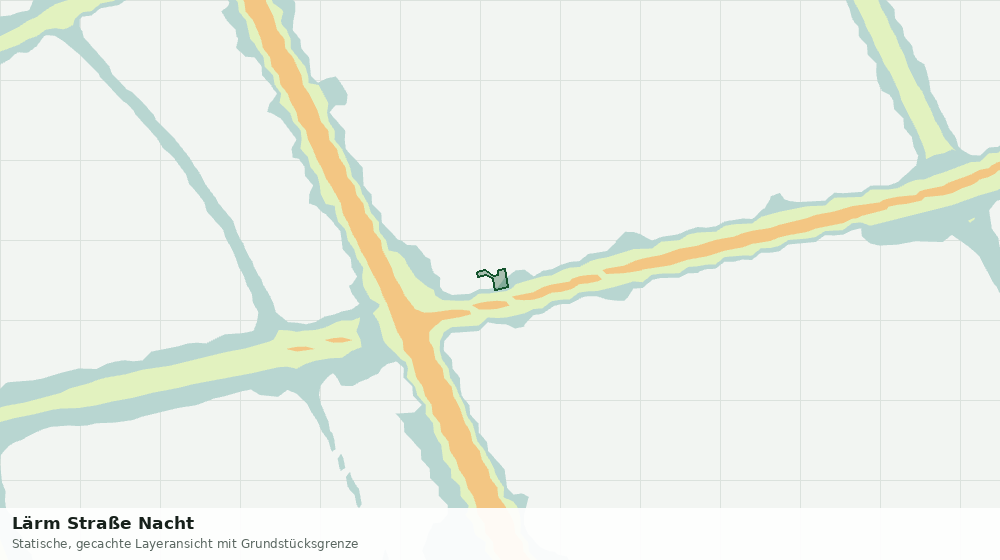 Statische Kartenansicht: Lärm Straße Nacht