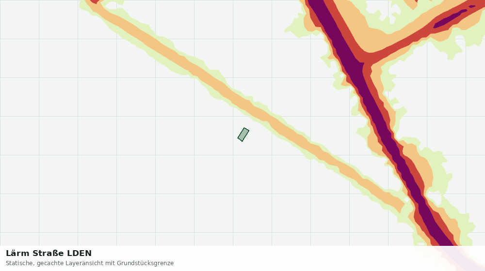 Statische Kartenansicht: Lärm Straße LDEN
