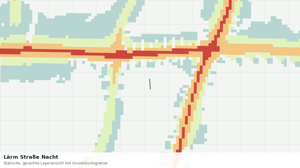 Statische Kartenansicht: Lärm Straße Nacht