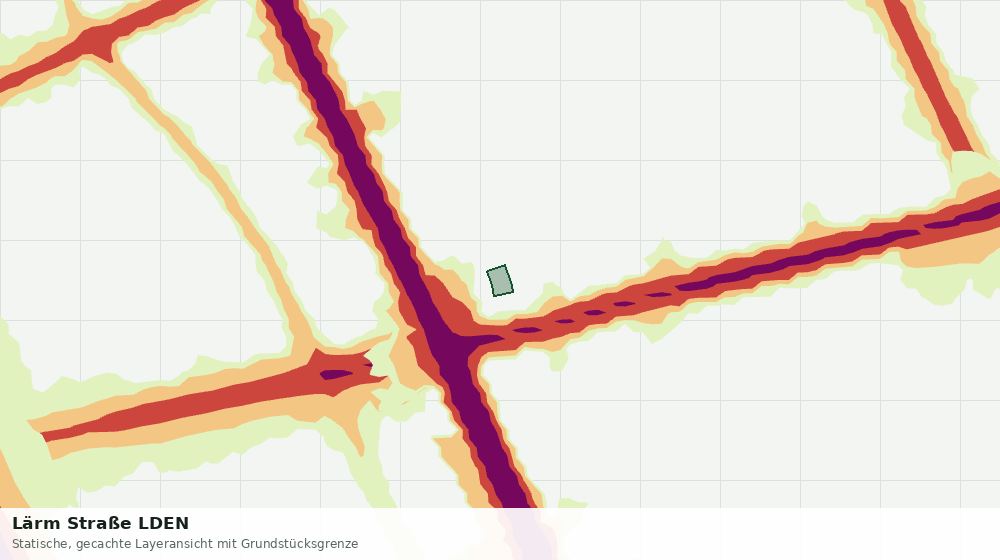 Statische Kartenansicht: Lärm Straße LDEN