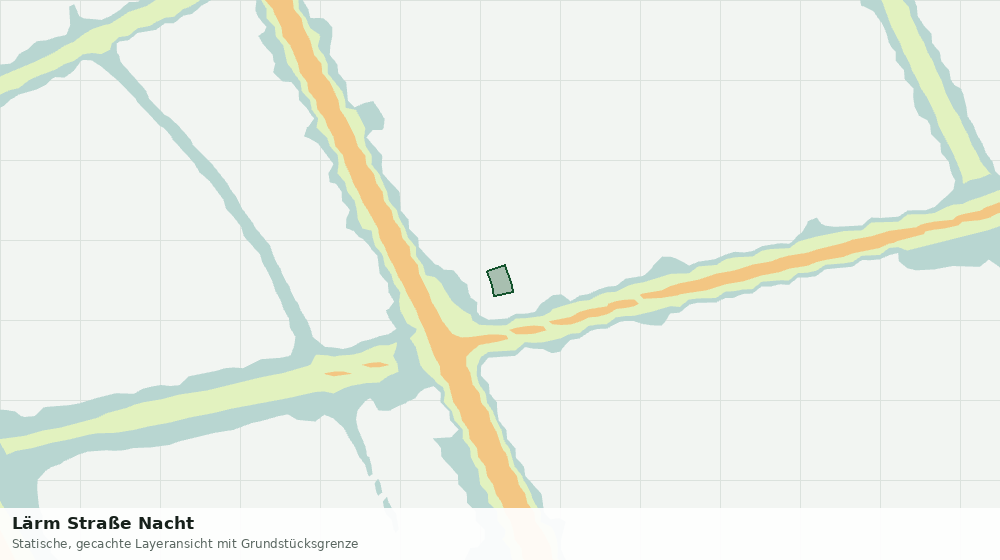 Statische Kartenansicht: Lärm Straße Nacht