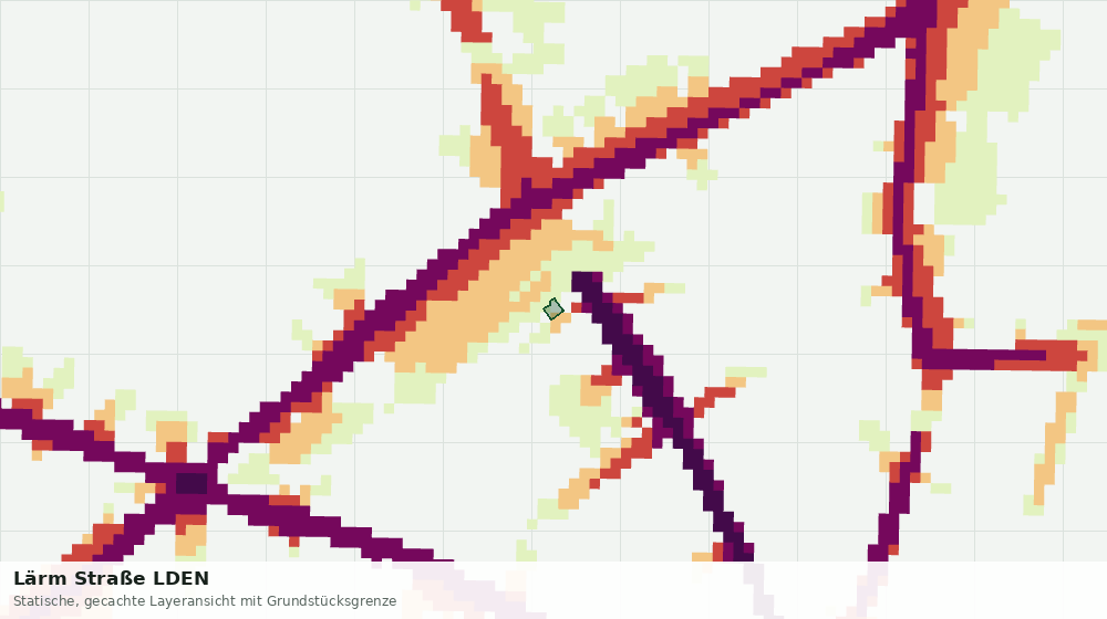 Statische Kartenansicht: Lärm Straße LDEN