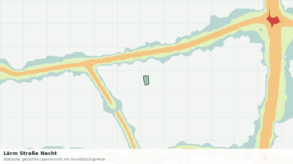 Statische Kartenansicht: Lärm Straße Nacht