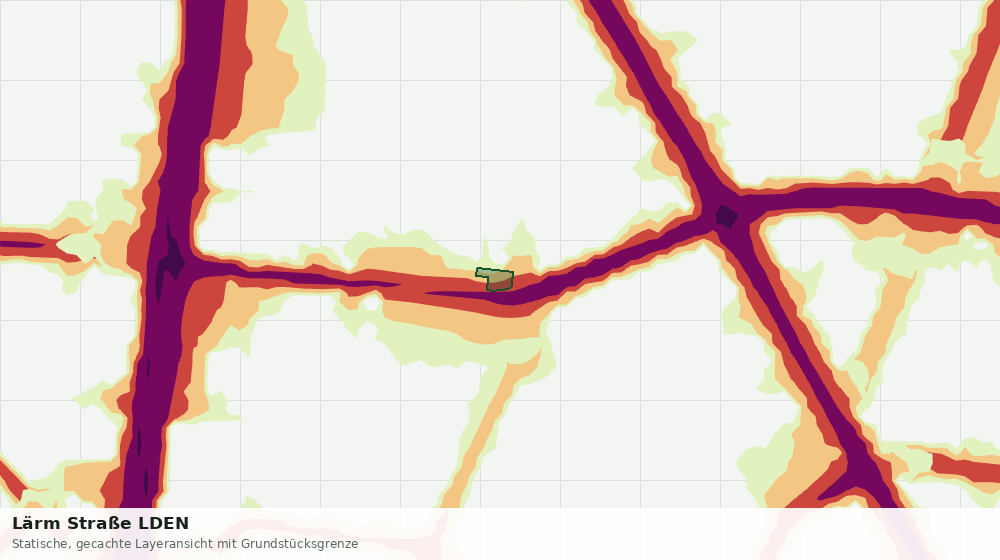 Statische Kartenansicht: Lärm Straße LDEN