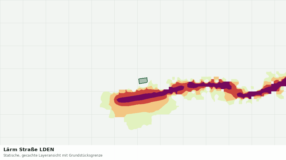 Statische Kartenansicht: Lärm Straße LDEN