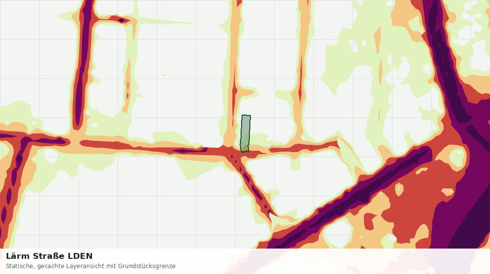 Statische Kartenansicht: Lärm Straße LDEN