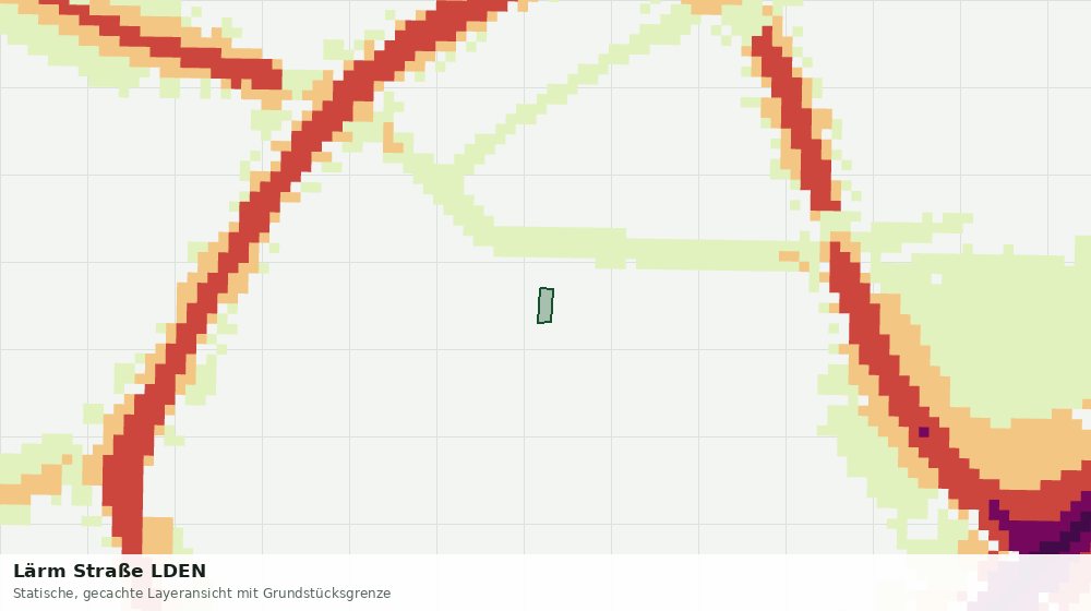 Statische Kartenansicht: Lärm Straße LDEN