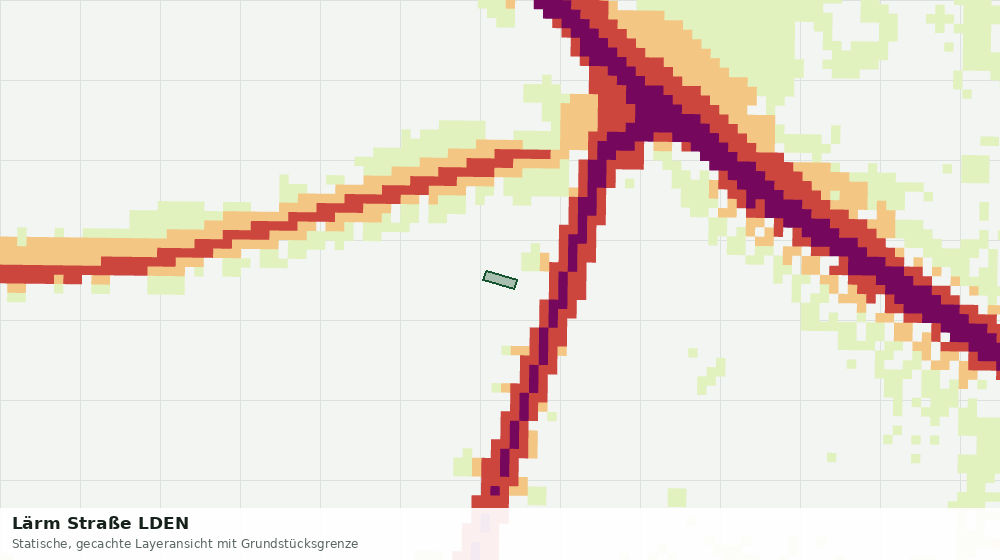 Statische Kartenansicht: Lärm Straße LDEN