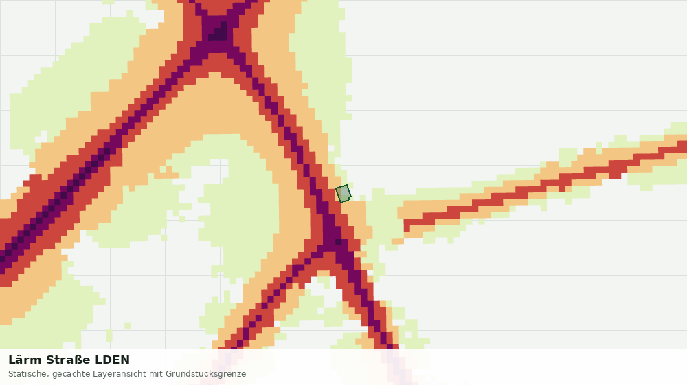Statische Kartenansicht: Lärm Straße LDEN