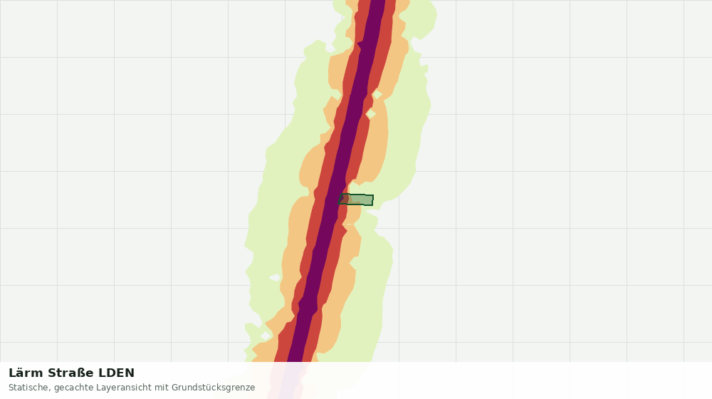 Statische Kartenansicht: Lärm Straße LDEN