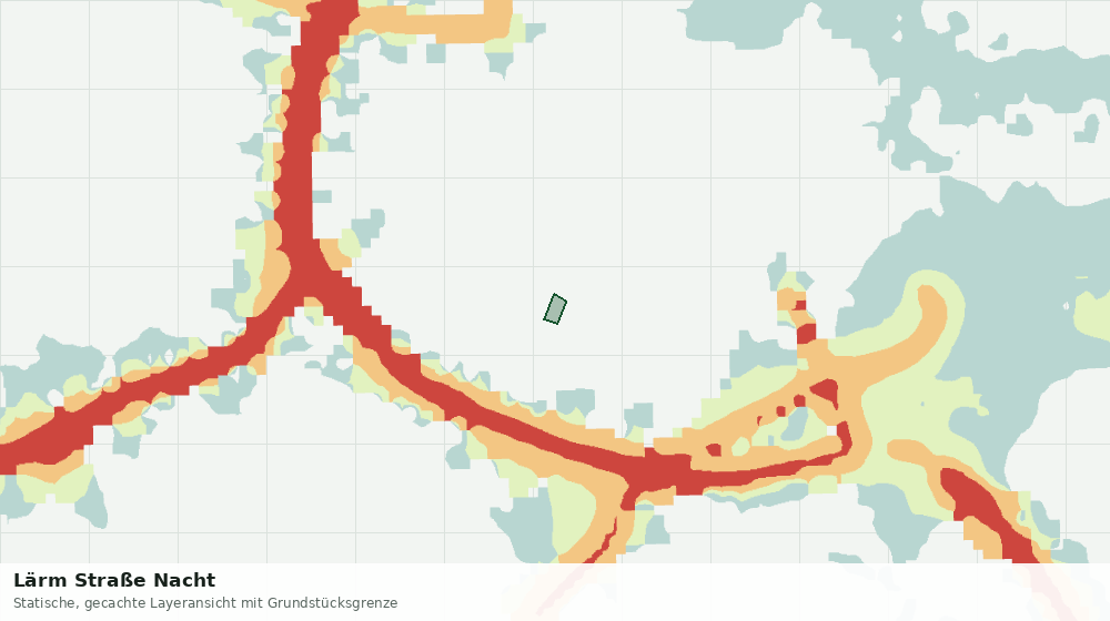 Statische Kartenansicht: Lärm Straße Nacht