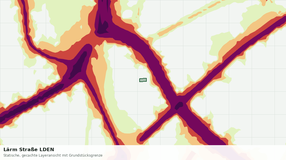 Statische Kartenansicht: Lärm Straße LDEN